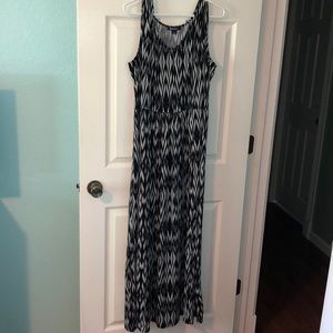 Roaman’s plus black and white Maxi Dress